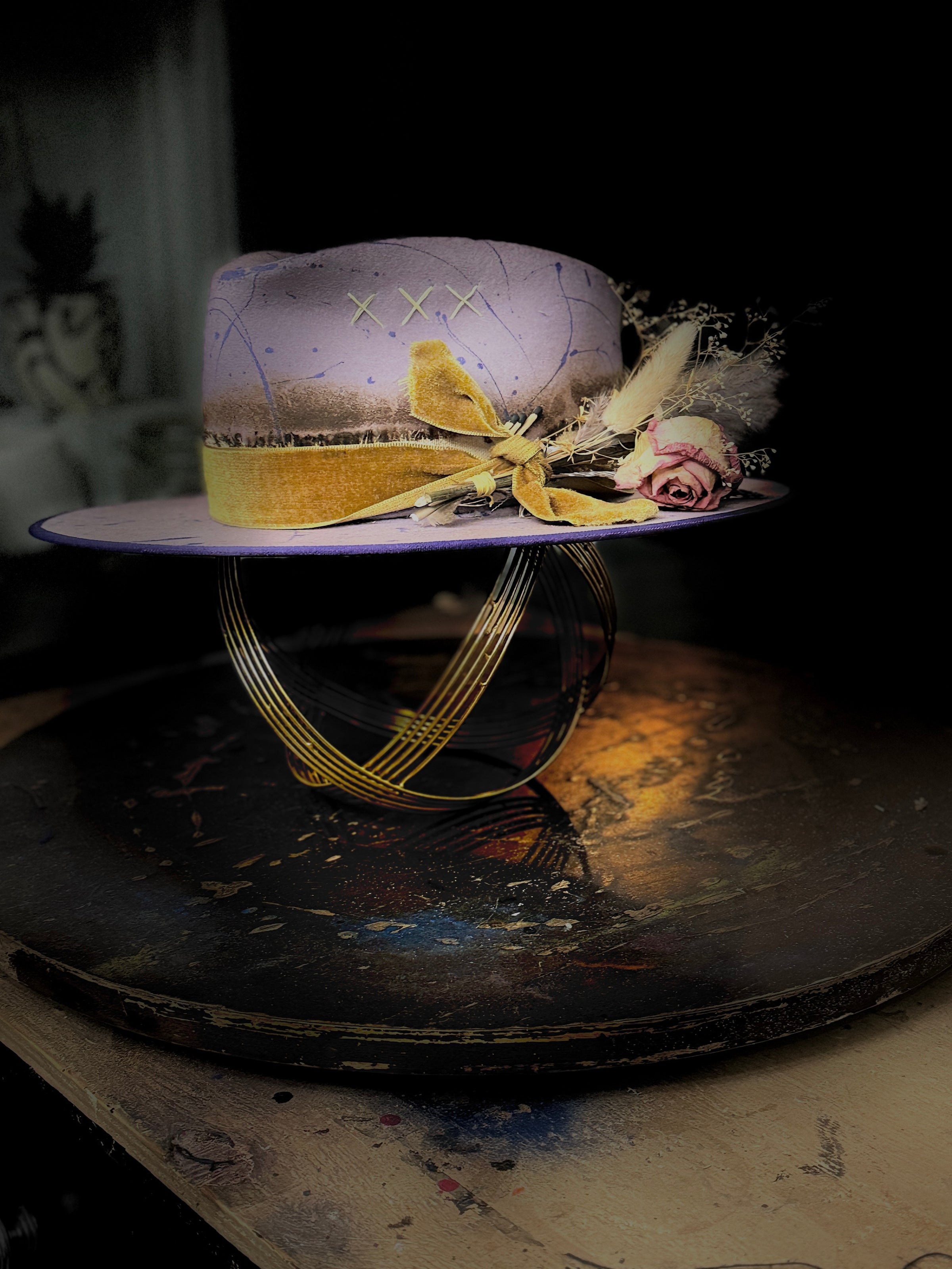 Whiskey & Wildflowers Fedora | Handmade/Custom Fedora display picture 1